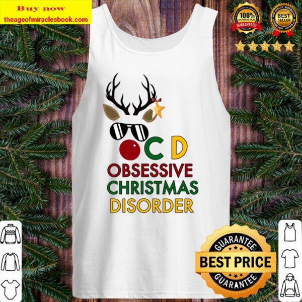 O.C.D Obsessive Christmas Disorder Funny Slogan Mens Zipper Hoodie 