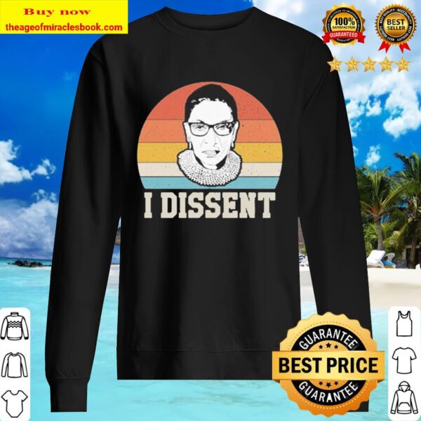 Official I Dissent Rbg Ruth Bader Ginsburg Rip vintage Sweater