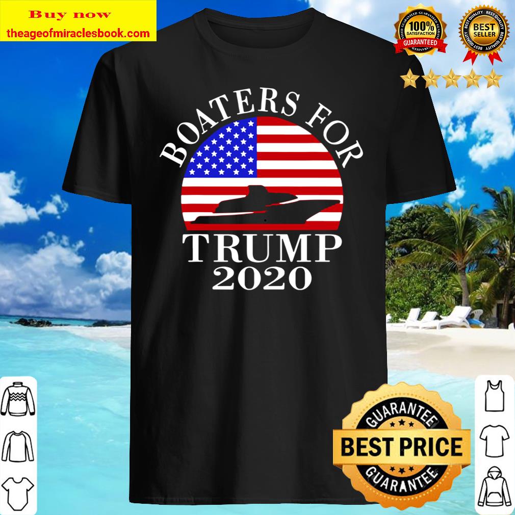 Patriotic Boaters For Trump 2020 US Flag T-Shirt