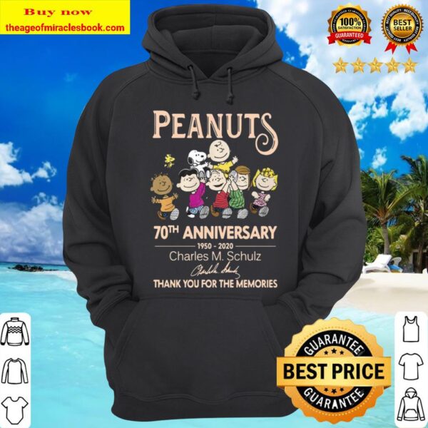 Peanuts 70th anniversary 1950 2020 Charles M Schulz thank you for the  Hoodie