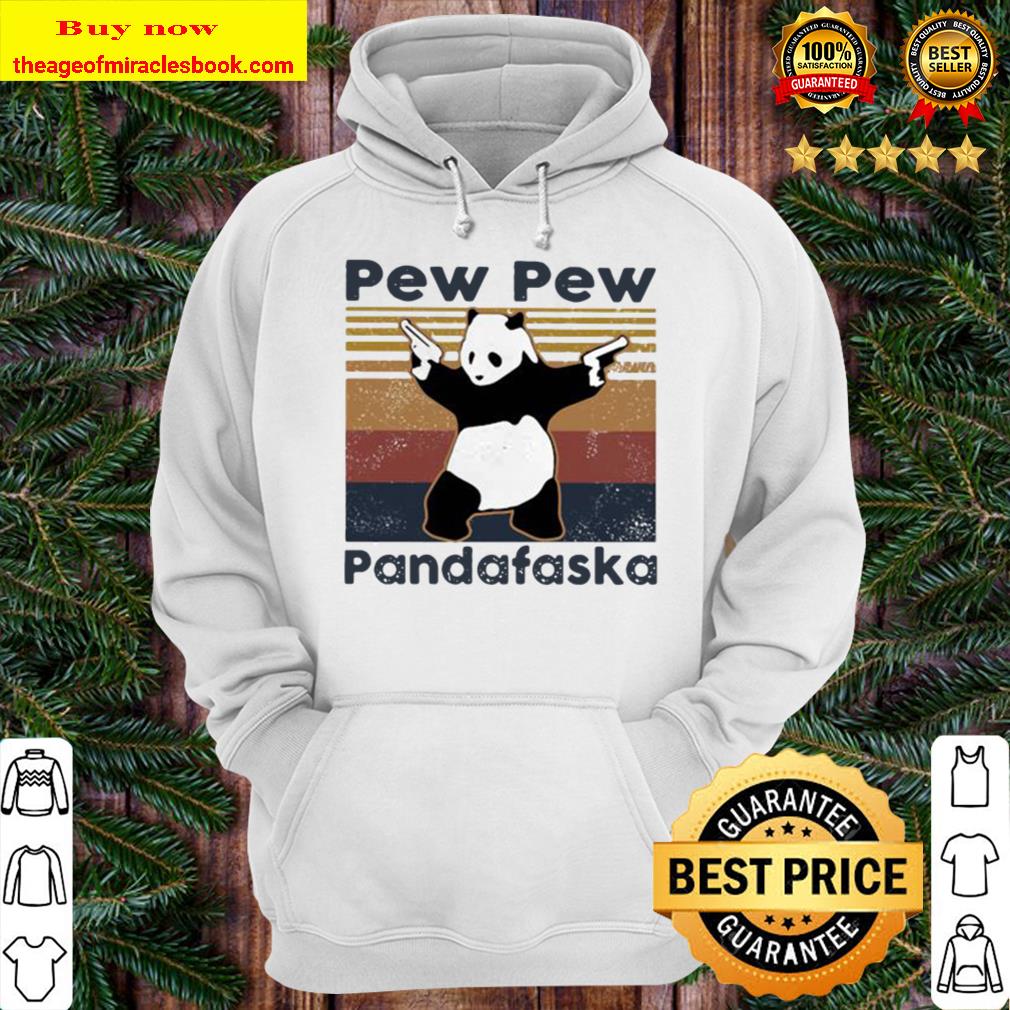 Pew pew pandafaska vintage retro Hoodie
