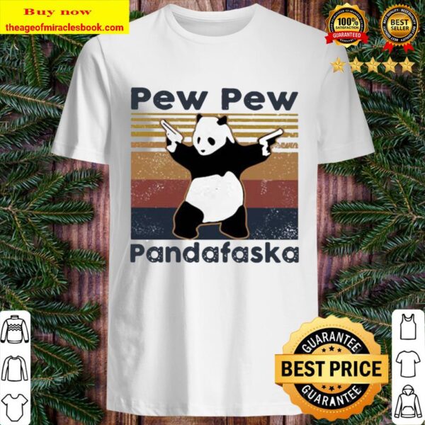 Pew pew pandafaska vintage retro Shirt