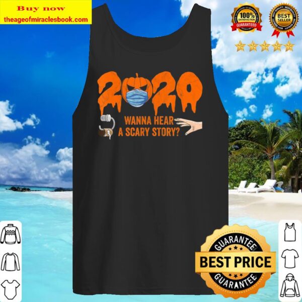 Pumpkin With Mask 2020 Scary Story – Funny Halloween Tank Top