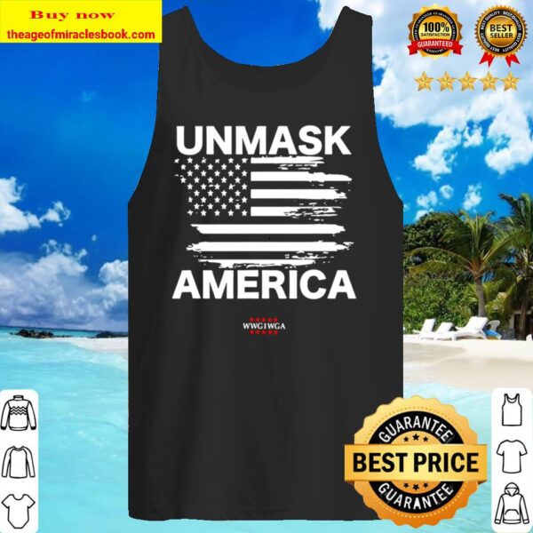 Qanon Unmask America, Patriotic Anti Mask Wwg1wga Usa Flag Tank Top