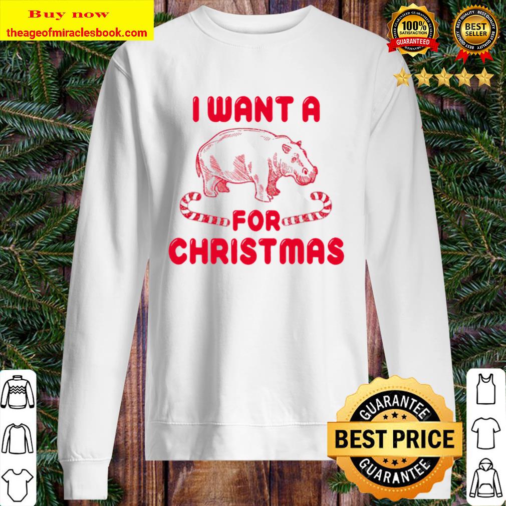 Quarantine Christmas Hippo Hippopotamus Retro Christmas Gift Sweater