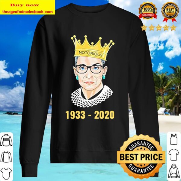 Rbg Rip Ruth Bader Ginsburg 1933-2020 thank you for the memories Sweater