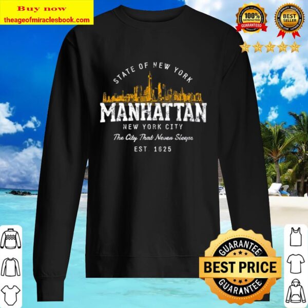 Retro Style Vintage Manhattan Pullover Sweater