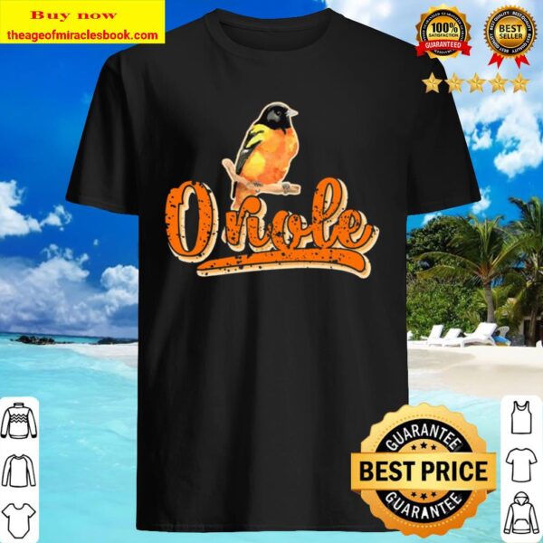 Retro Vintage Style Oriole Bird Shirt
