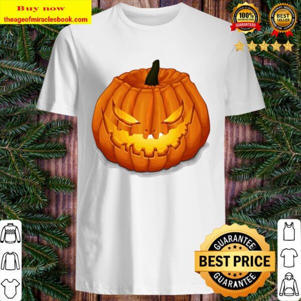 Scary Face Jack-O-Lantern Hoody S Shirt