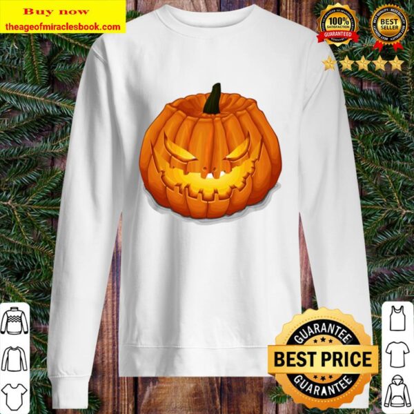 Scary Face Jack-O-Lantern Hoody S Sweater