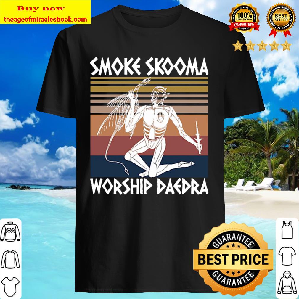 Smoke Skooma Worship Daedra vintage shirt