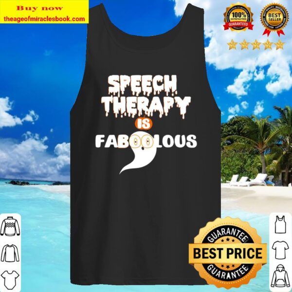 Speech Therapy Is Faboolous Funny Slp Halloween Meme Tank Top