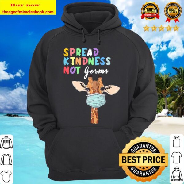 Spread Kindness Not Germs Funny Cute Giraffe Lover Animal Hoodie