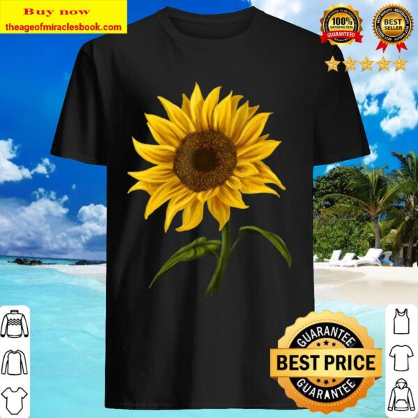 Sunflower Sunshine Floral Watercolor Flower Shirt