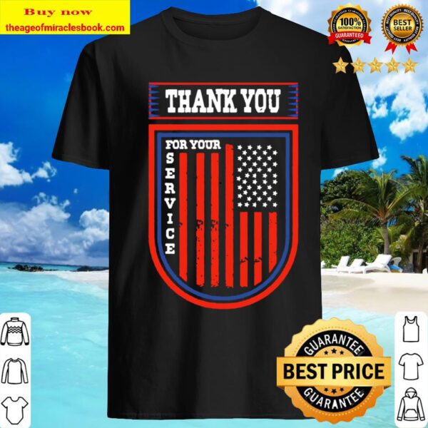 Thank you for your service American flag Shirt