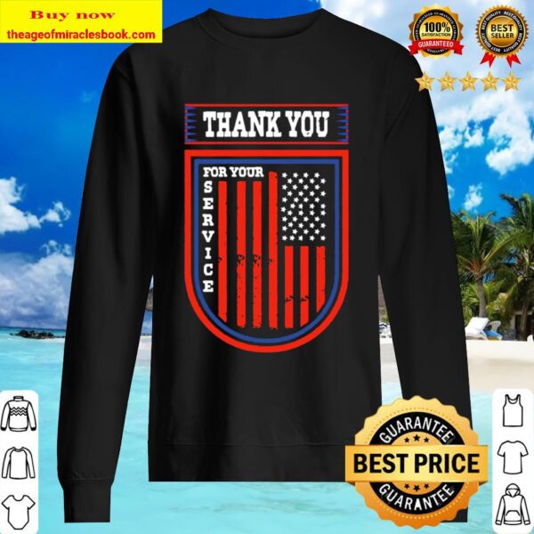 Thank you for your service American flag Sweater