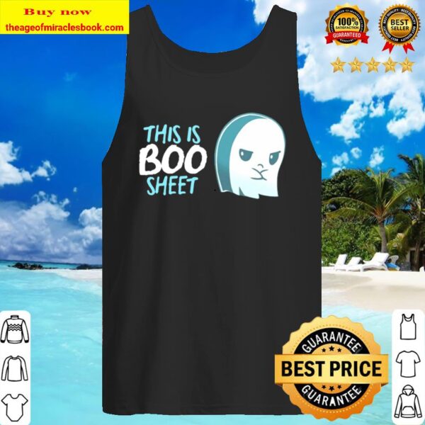 This Is Boo Sheet Funny Halloween Ghost Tank Top