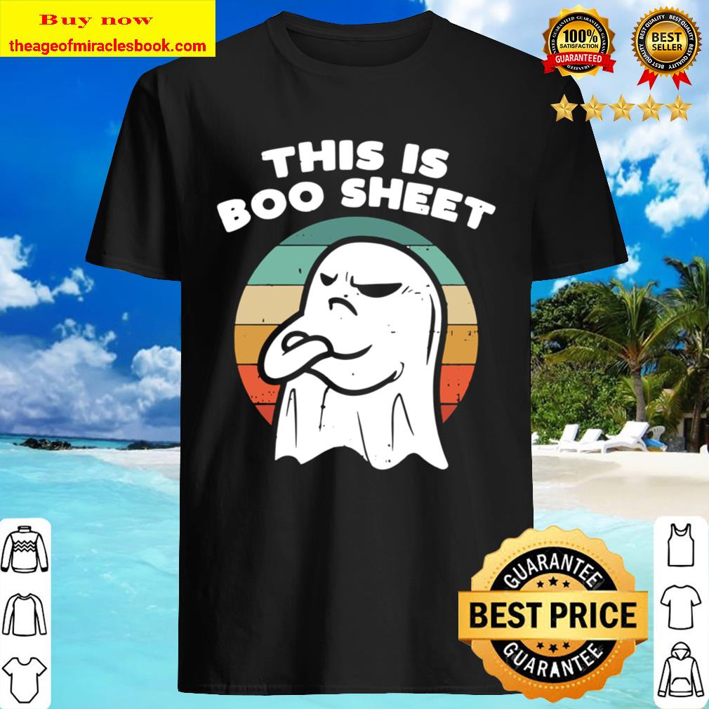 This Is Boo Sheet Ghost Retro Halloween 2020 Gift Men Women Shirt