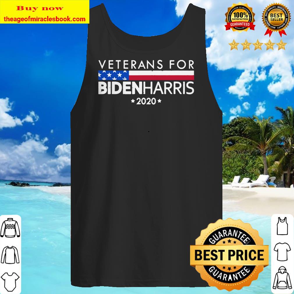 Veterans for Biden Harris T Shirt Democrat US Elections Vote Tank Top