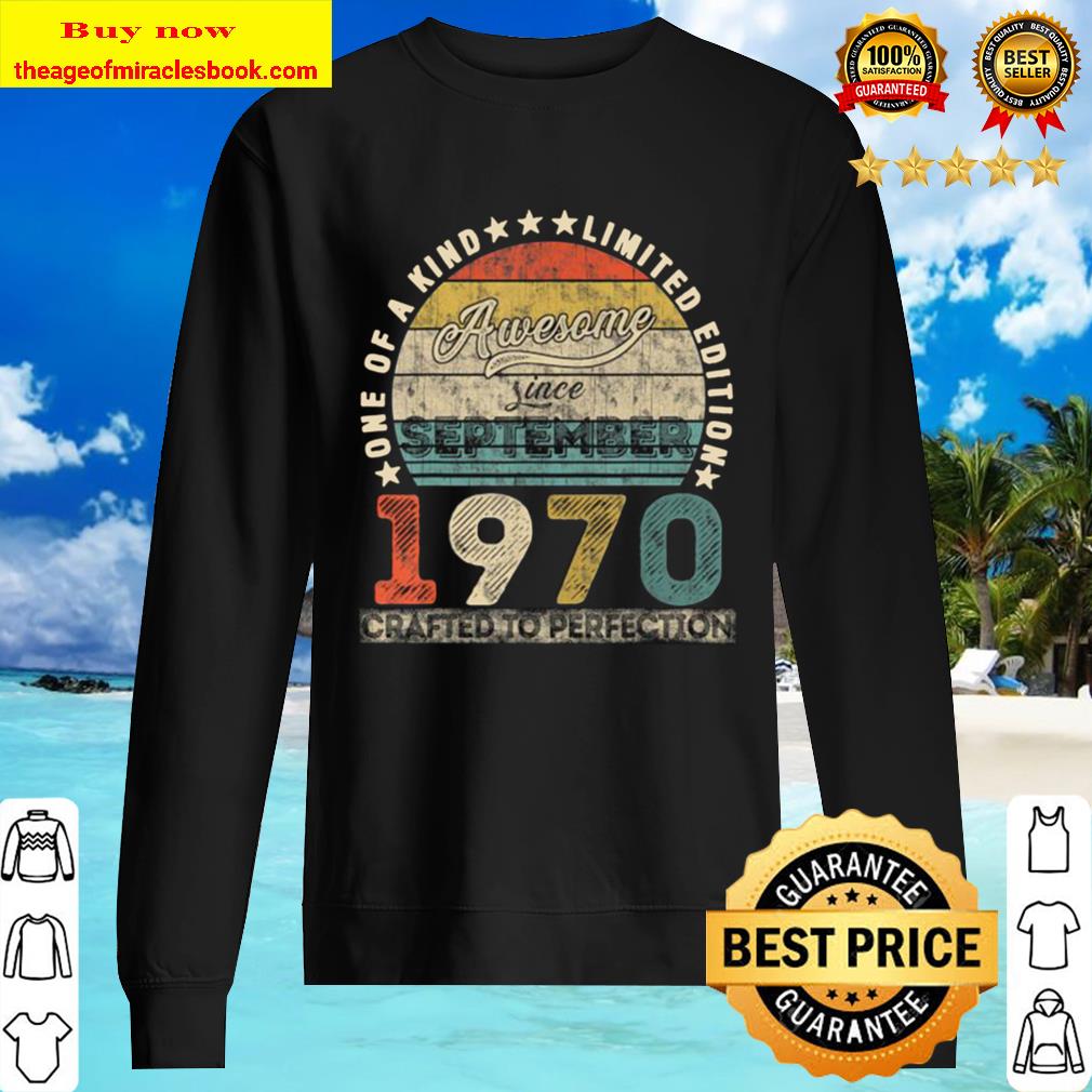 Vintage September 1970 Designs 50 Years Old 50th Birthday Sweater