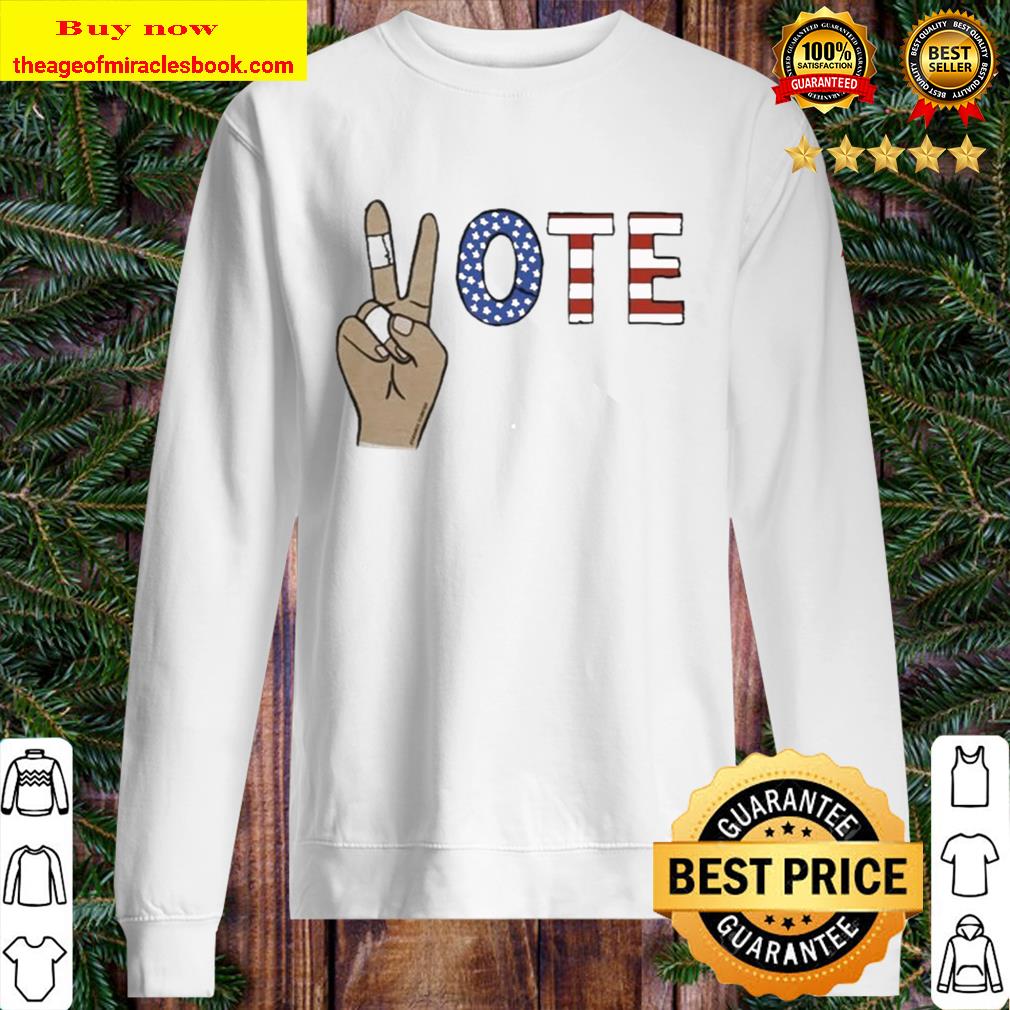 Vote Peace Hand American Sweater