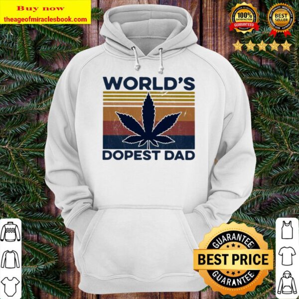 Weed world’s dopest dad vintage Hoodie
