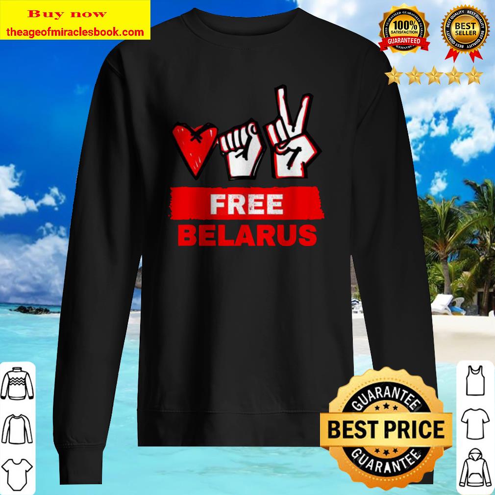 White Red Belarus Flag – Free Belarus Flag 2020 Sweater