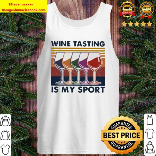 Wine tasting is my sport vintage Tank Top