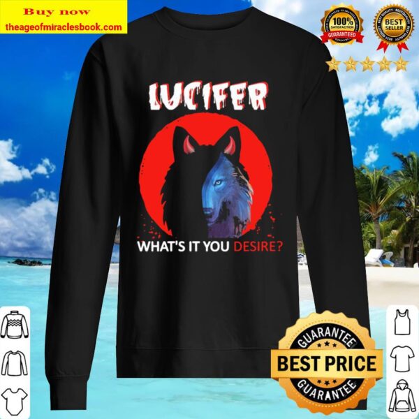 Wolf Lucifer what’s it You desire Moon Sweater