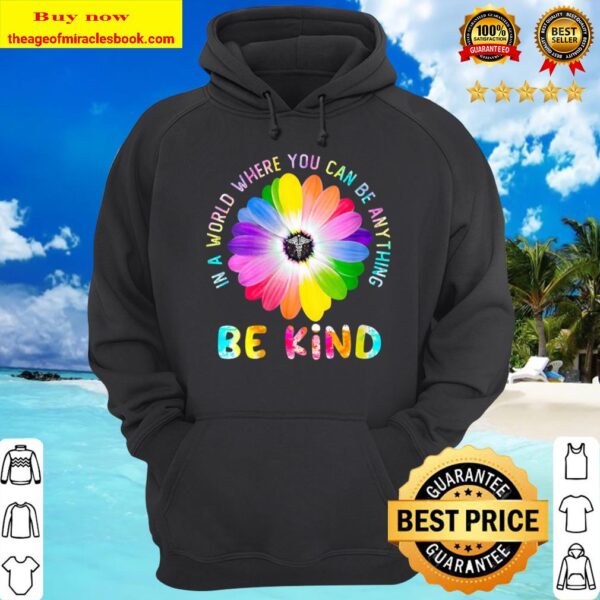Womens Nurse - In a World Where you can be anything be kind V-Neck Hoodie
