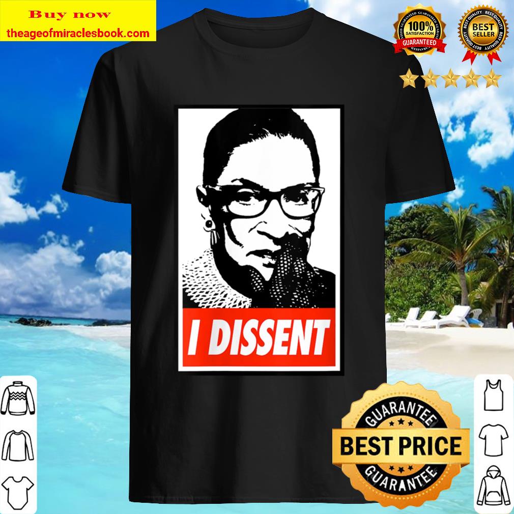 Womens Ruth Bader Ginsburg (RBG) I Dissent V-Neck Shirt