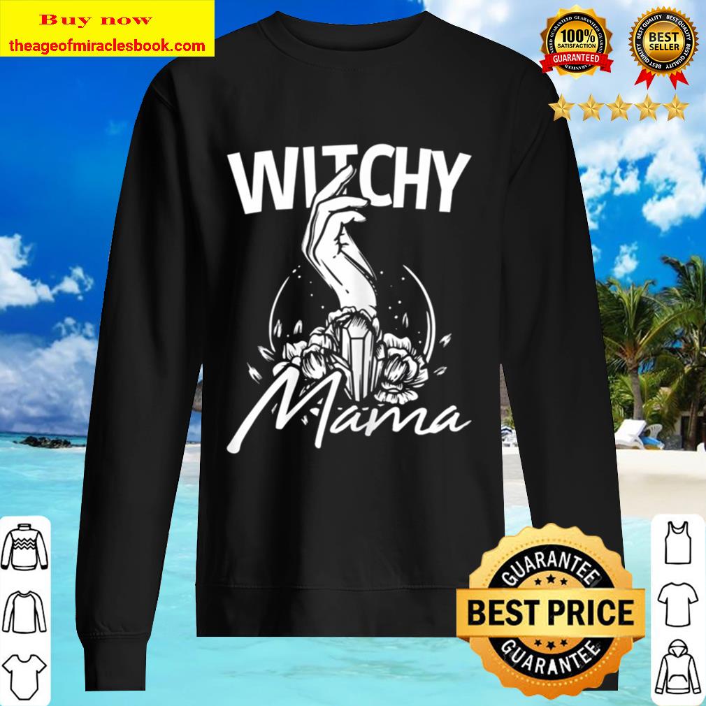 Womens Witchy Mama 31 October Halloween Gift For A Witch Sweater