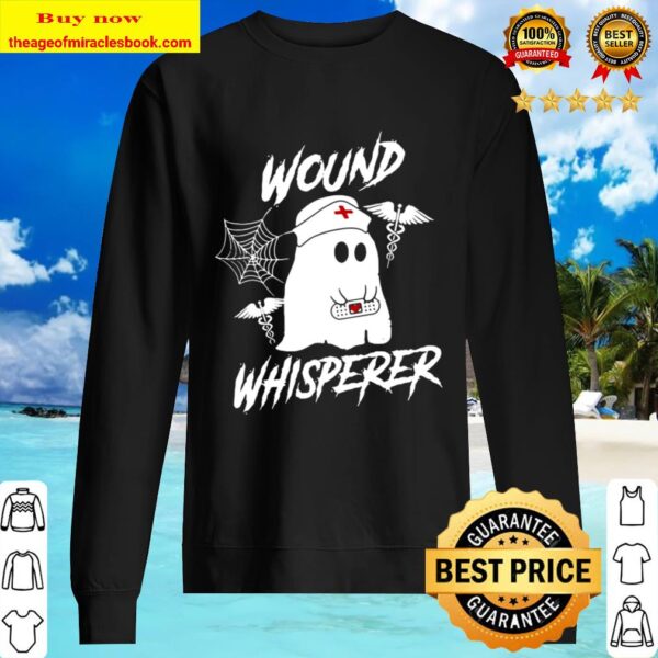 Wound Whisperer Nurse Ghost Halloween Costume Premium Sweater