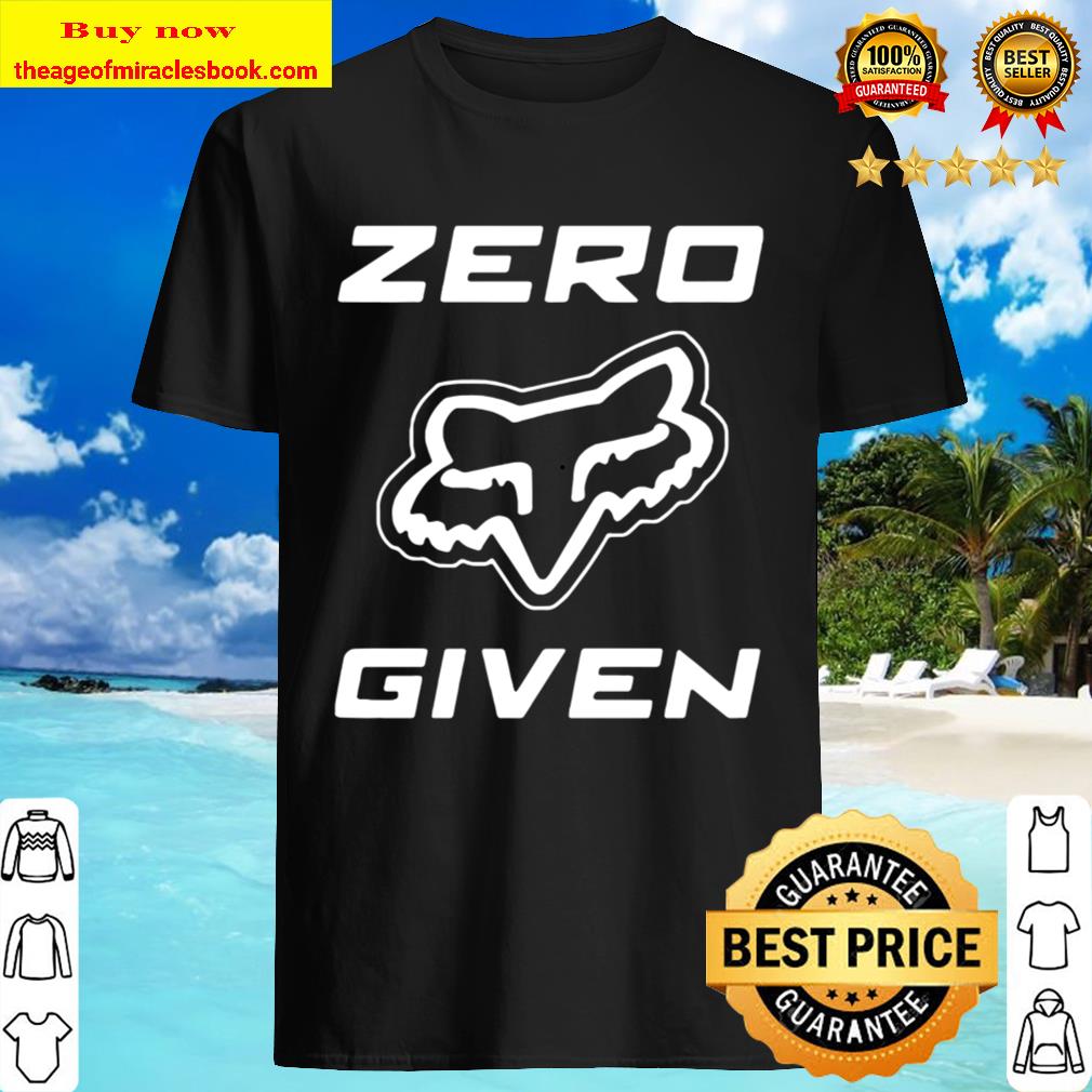 Zero given fox logo Shirt