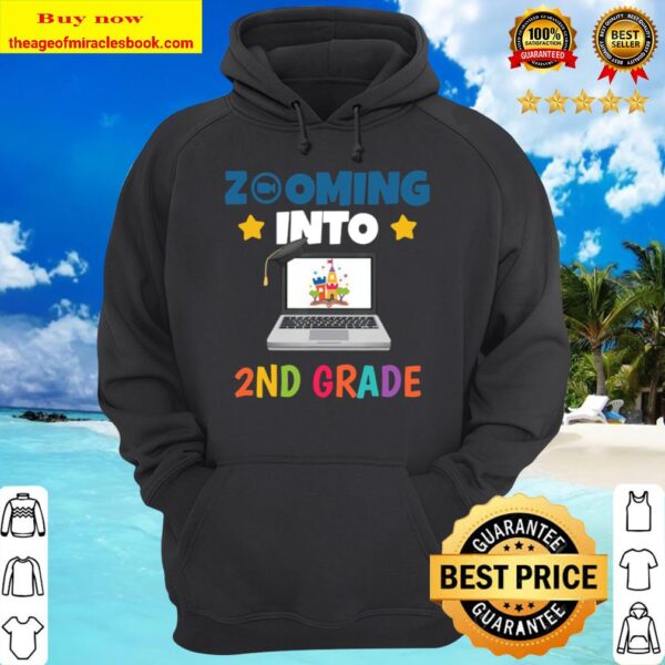Zooming Into 2nd Grade Virtual Back to School Second grade Hoodie