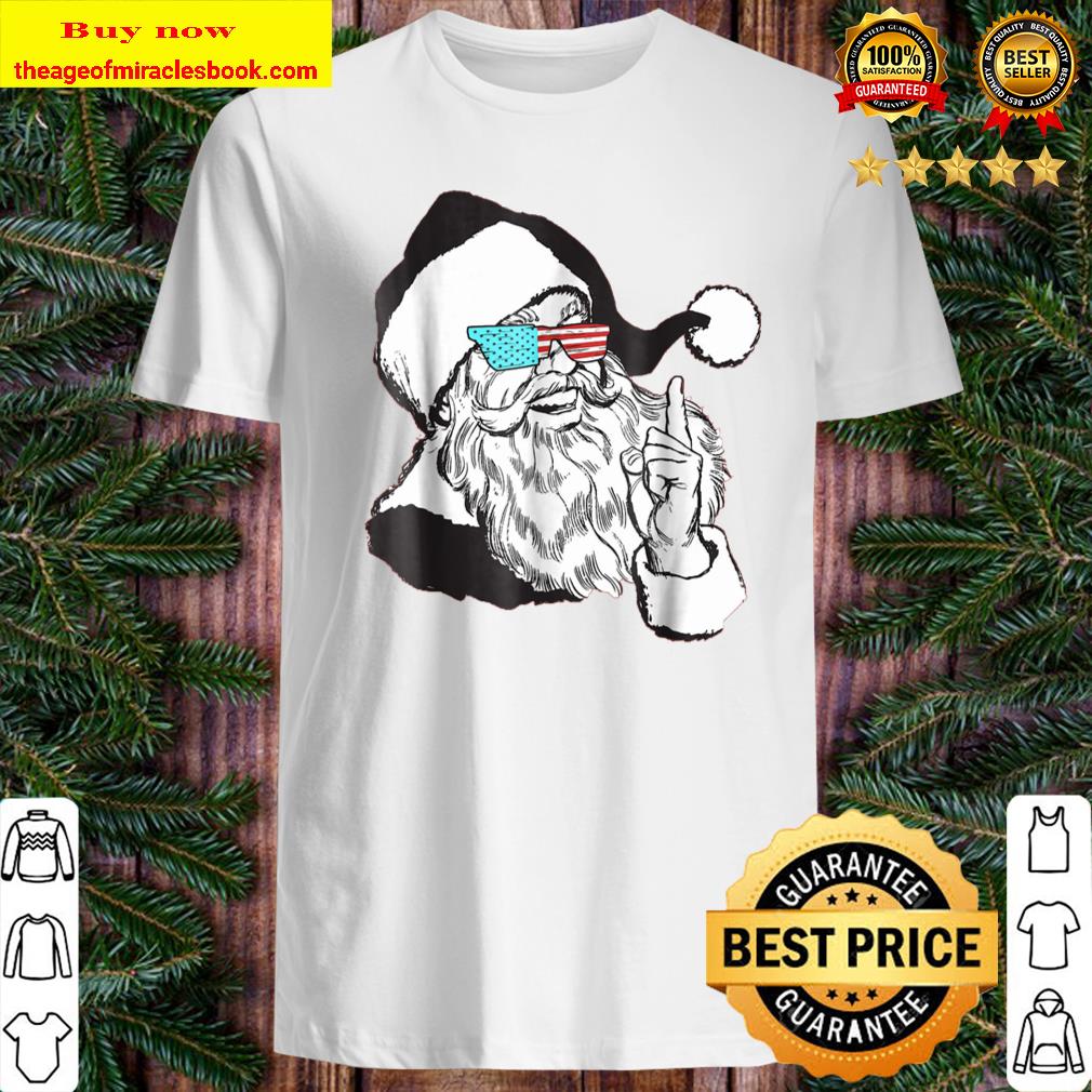 American Santa - Cool Santa Claus Christmas Shirt