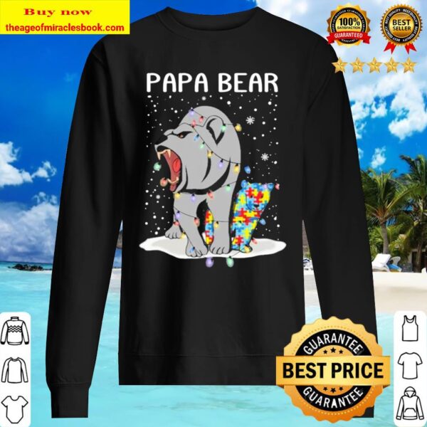 Autism Papa Bears Christmas Sweater