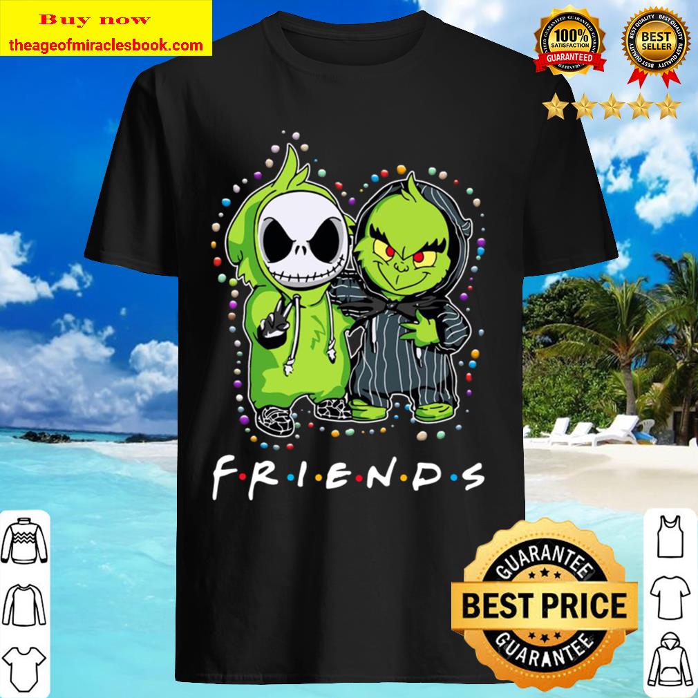 Baby Jack Skeleton And Baby Green Friends Light Christmas Shirt