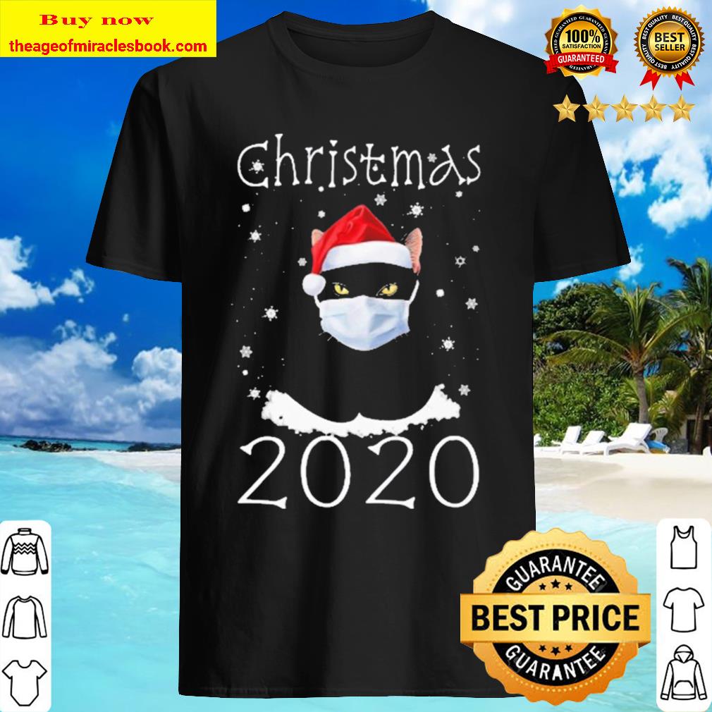 Black Cat face mask Christmas 2020 Shirt