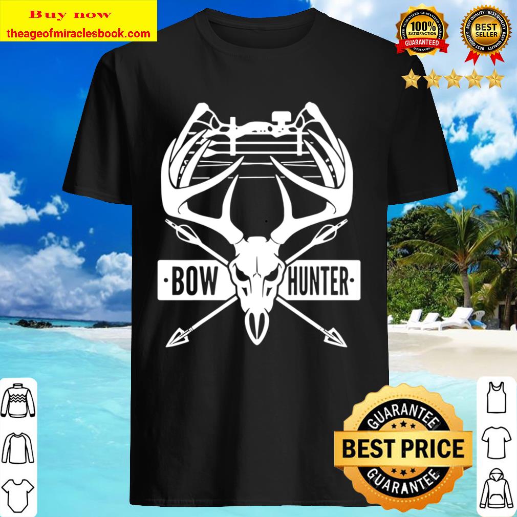 Bow Hunting Vintage Deer Skull And Arrows Retro Archery Gift Shirt