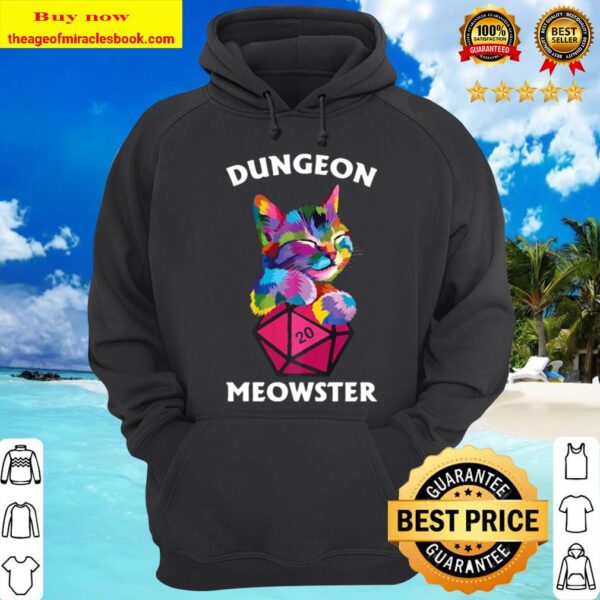 Cat Colorful Dungeon Meowster Hoodie
