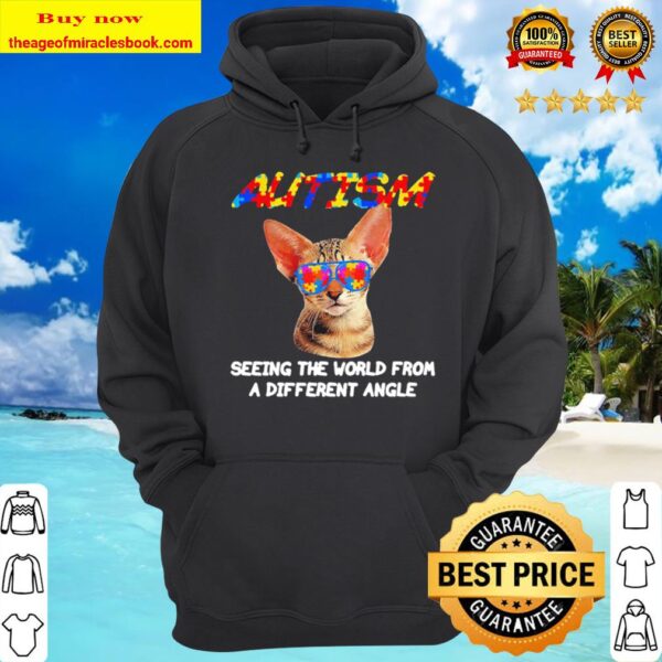 Cat Yawns Autism seeing the world from a different angle Hoodie