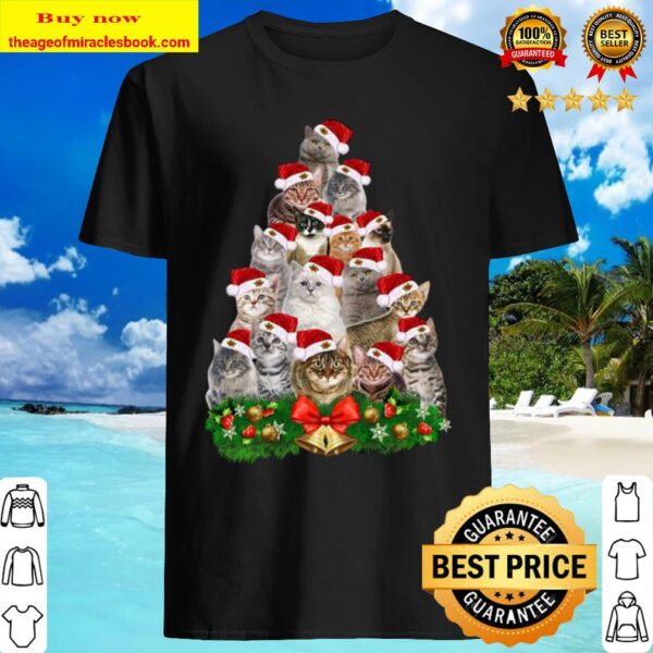 Cats Tree Merry Christmas Shirt