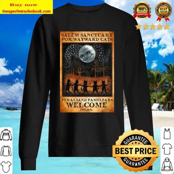Cats ferals and familiars welcome est 1692 Salem sanctuary for wayward Sweater
