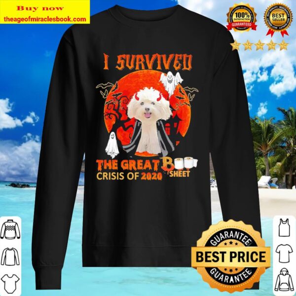 Chi-Poo I survived The great Book Sheet crisis of 2020 Halloween Sweater