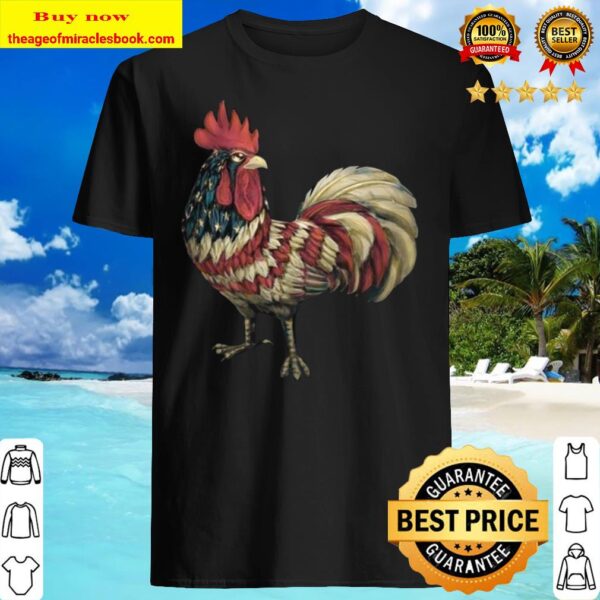 Chicken American Flag Shirt