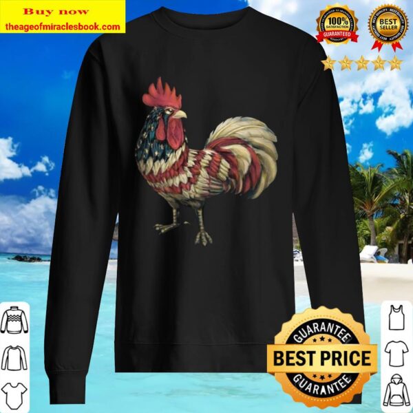 Chicken American Flag Sweater