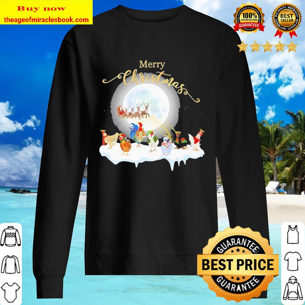 Chickens Merry Christmas Sweater