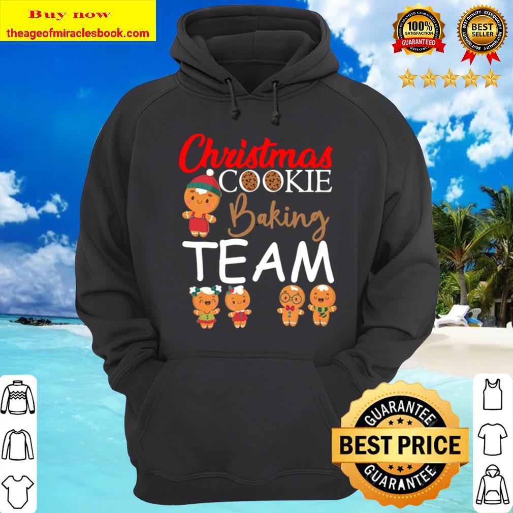 Christmas Cookie Baking Team Funny Holiday Gingerbread Hoodie