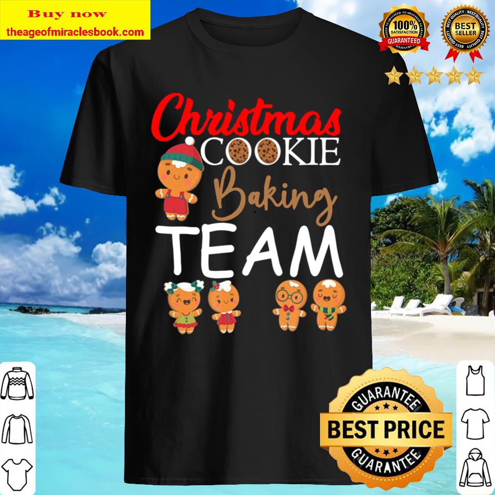 Christmas Cookie Baking Team Funny Holiday Gingerbread Shirt
